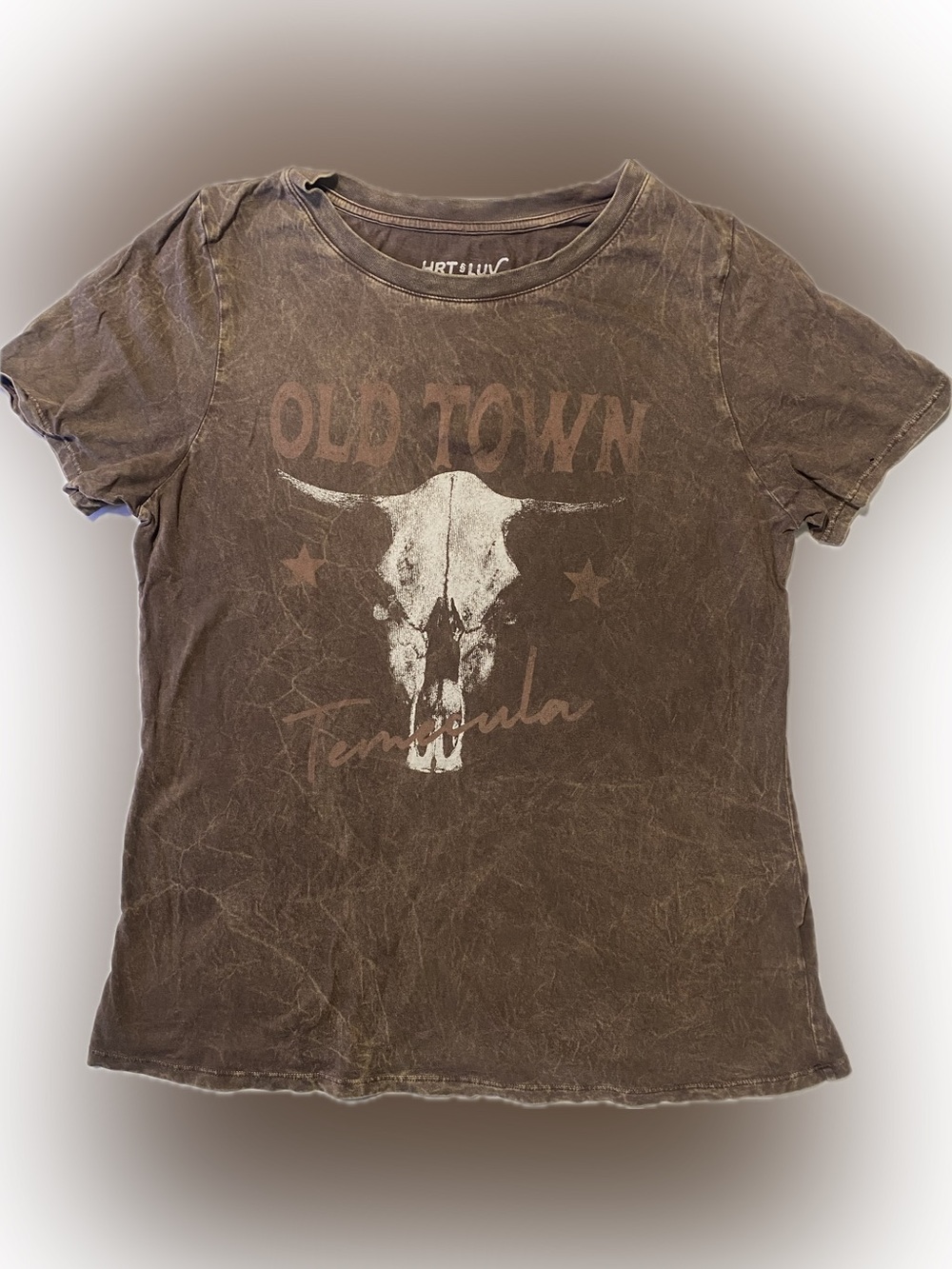 Vintage-Inspired Old Town Brown Graphic Tee